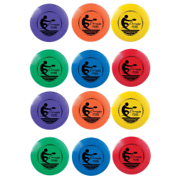 Champion Sports Competition Plastic Discs, 95 Gram, Assorted Colors, Pack Of 12 Discs