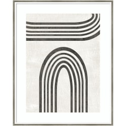 Amanti Art Modern Arc III by June Erica Vess Wood Framed Wall Art Print, 24"W x 30"H, White