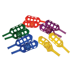Champion Sports Scoop Ball Set - Plastic - Red, Orange, Yellow, Green, Blue, Purple - 1 / Case