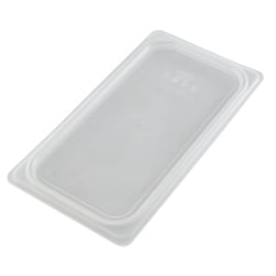 Cambro Translucent GN 1/3 Seal Covers For Food Pans, 3/4"H x 12-5/8"W x 12-5/8"D, Pack Of 6 Covers
