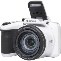 Kodak PIXPRO AZ405 20.7 Megapixel Compact Camera - White - 1/2.3" BSI CMOS Sensor - Autofocus - 3"LCD - 40x Optical Zoom - 4x Digital Zoom - Optical (IS) - 4608 x 3456 Image - 1920 x 1080 Video - Full HD Recording - HD Movie Mode