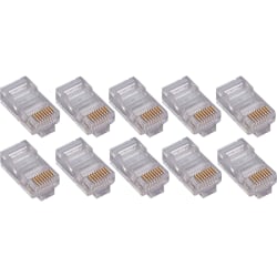 4XEM 50 Pack Cat6 RJ45 Modular Ethernet Plugs for Stranded or Solid CAT6 Cable - 50 Pack Modular RJ45 Ethernet ends - 4X50PKC6