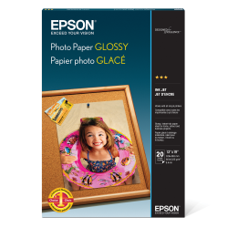Epson® Glossy Photo Paper, 13" x 19", Pack Of 20 Sheets