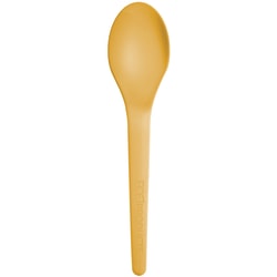 Eco-Products Plantware Spoons, 6", Yellow, Pack Of 1,000 Spoons