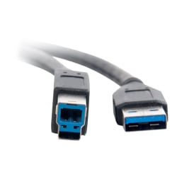 C2G 10ft USB 3.0 A to B SuperSpeed Cable - M/M - USB cable - USB Type A (M) to USB Type B (M) - USB 3.0 - 10 ft - black