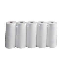 Domtar Thermal Receipt Paper Rolls, 3-1/8" x 230', White, Total Qty 10