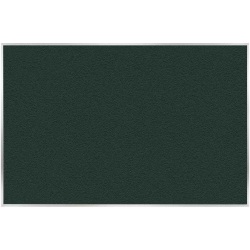 Ghent Vinyl Bulletin Board, 48" x 120", Aluminum Frame, Ebony