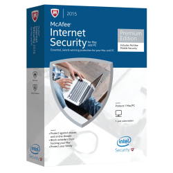 McAfee Internet Security 2015 - Box pack (1 year) - 3 PCs (mini-box) - Win - English - United States