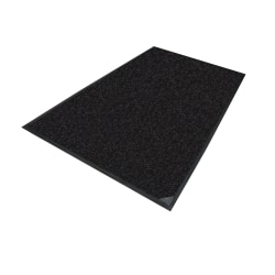M+A Matting MicroLuxx Floor Mat, 59" x 35", Universal, Black