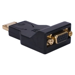 QVS DisplayPort Male to VGA Female Digital Video Adaptor - 1x 20-pin DisplayPort DisplayPort 1.1a Digital Audio/Video Male - DPVGAMF