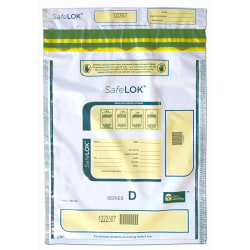 Control Group Tamper-Evident Deposit Bags, 12" x 16", White, Pack Of 100