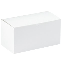 Office Depot® Brand Gift Boxes, 9"L x 4 1/2"W x 4 1/2"H, 100% Recycled, White, Case Of 100