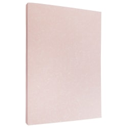 JAM Paper® Parchment Paper, Salmon Pink, Letter (8.5" x 11"), 50 Sheets Per Pack, 24 Lb, 30% Recycled