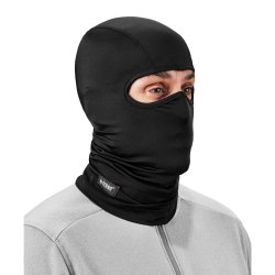 Ergodyne N-Ferno 6832 Spandex Balaclava Face Masks, One Size, Black, Pack Of 12 Masks
