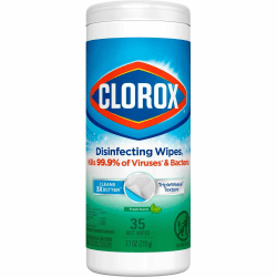 Clorox Disinfecting Cleaning Wipes, Fresh Scent, 420 Sheets Per Canister, Case Of 35 Canisters