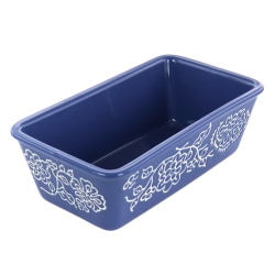 Laurie Gates California Design Rectangle Loaf Baker, 10-1/4", Blue