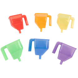 Tickit Translucent Funnels, Set Of 6