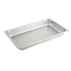 Winco Full-Size 2-1/2" Perforated Steam Table Pan, Silver