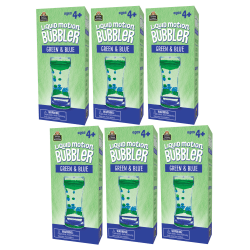 Teacher Created Resources Liquid Motion Bubbler, Green & Blue, Pack Of 6