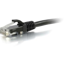 C2G 12ft Cat6 Ethernet Cable - Snagless Unshielded (UTP) - Black - Category 6 for Network Device - RJ-45 Male - RJ-45 Male - 12ft - Black