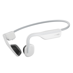 Aftershokz OpenMove Bone-Conduction Wireless Bluetooth Headphones With Microphone, Alpine White, AS660AW