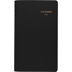 AT-A-GLANCE 2023 RY Weekly Appointment Book Planner, Black, Small, 5" x 8"
