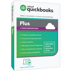 QuickBooks® Online Plus 2023 For PC, 1-Year Subscription, Windows® 10, Product Key