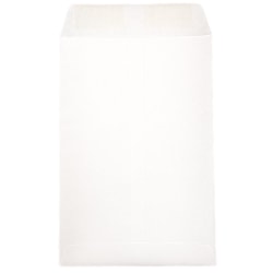 JAM Paper® Open-End 6" x 9" Envelopes, Gummed Closure, White, Pack Of 50 Envelopes