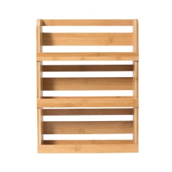 Lipper Bamboo 3-Tier Spice Rack, 16"H x 12-3/16"W x 2-3/4"D, Natural