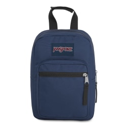 Jansport Big Break Lunch Bag, 10"H x 5"W x 7-1/2"D, 90% Recycled, Navy