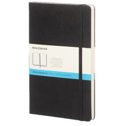Moleskine Classic Hard Cover Notebook, 5" x 8-1/4", Dotted, 240 Pages, Black