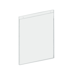 Azar Displays Acrylic Vertical Sign Holders, 12"H x 9"W x 1/4"D, Clear, Pack Of 10 Holders