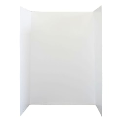 Flipside Premium Project Boards, Corrugated Plastic, 36"H x 48"W x 3/16"D, White, Pack Of 10 Boards