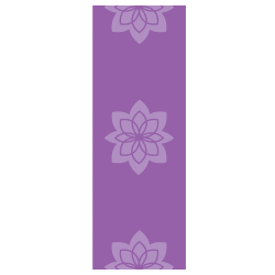 GoFit Zen Lotus Designer Yoga Mat, 3/16"H x 24"W x 68"D, Purple