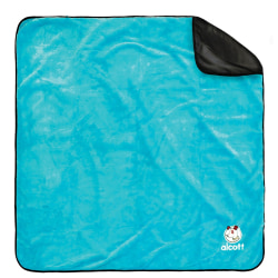 Alcott All-Purpose Pet Blanket, 50"L x 50"W x 1"H, Black/Blue