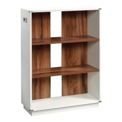 Sauder® Vista Key 41"H 3-Shelf Bookcase, Pearl Oak/Blaze Acacia