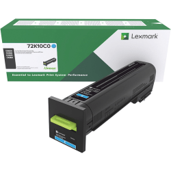 Lexmark™ 72K10C0 Cyan Toner Cartridge