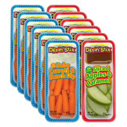 Dippin' Stix Baby Carrots And Ranch Dip & Caramel Apples, 2.75 Oz, Pack Of 12