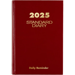 2025 AT-A-GLANCE® Daily Reminder Standard Diary, 5-3/4" x 8-1/4?, Red, SD3891325