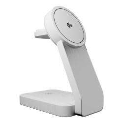 cellhelmet® 15-Watt 3-in-1 Qi® Charging Stand with 3-ft. Charging Cable, White, PW-216