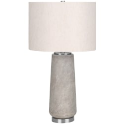 Monarch Specialties Jerold Table Lamp, 29"H, Ivory/Gray