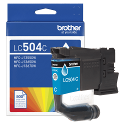 Brother LC504C Cyan Standard Yield Ink Cartridge