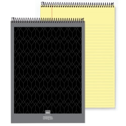 Office Depot® Brand Professional Top Wirebound Writing Pad, 8 1/2" x 11 3/4", Legal/Wide Ruled, 70 Sheets, Canary