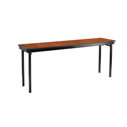 National Public Seating Max Seating Folding Table, 18" x 72" x 29", Cherry