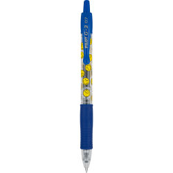 Pilot G2 | SmileyWorld Gel Pen, Fine Point, 0.7mm, Translucent Barrel, Blue Ink, Single Pen