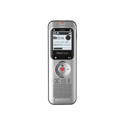 Philips Voice Tracer DVT2050 - Voice recorder - 8 GB - aluminum light silver metal front and black
