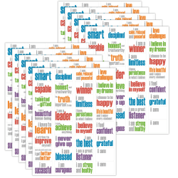 Inspired Minds Say it! Think it! Live it! Incentive Stickers, Pack Of 320 Stickers