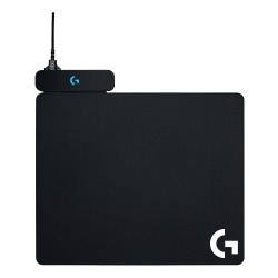 Logitech® Powerplay Mouse Pad, 12 11/16" x 13 9/16", Black, 943-000109