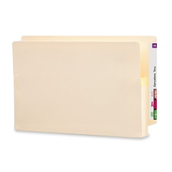 Smead® End-Tab File Pockets , Legal Size (8 1/2" x 14"), 1 3/4" Expansion, Manila, Box Of 25