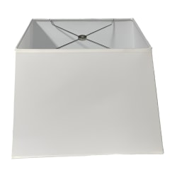 Lampshades Inc. Rectangle Linen Lamp Shades, 9" x 15" x 11-1/2", White, Set Of 12 Shades